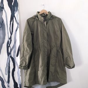 WoolRich Women's Olive Raincoat - XL